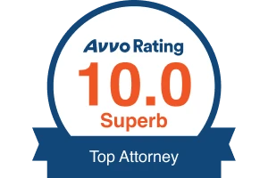 Avvo Rating 10.0 Superb badge
